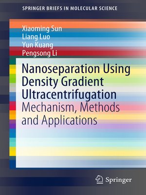 cover image of Nanoseparation Using Density Gradient Ultracentrifugation